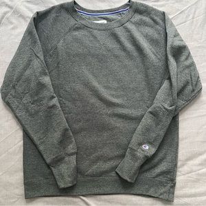 Champion Womens Large Dark Gray Classic Crewneck Sweatshirt